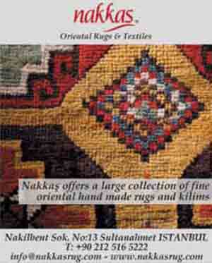 *Nakkaş Oriental Rugs & Carpets* <br>
Offering a large collection of fine oriental hand-made rugs and kilims
